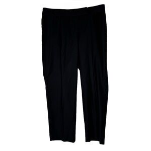 Women’s J Crew City Fit Black Wool Pants size 8 slim fit ankle cropped classic